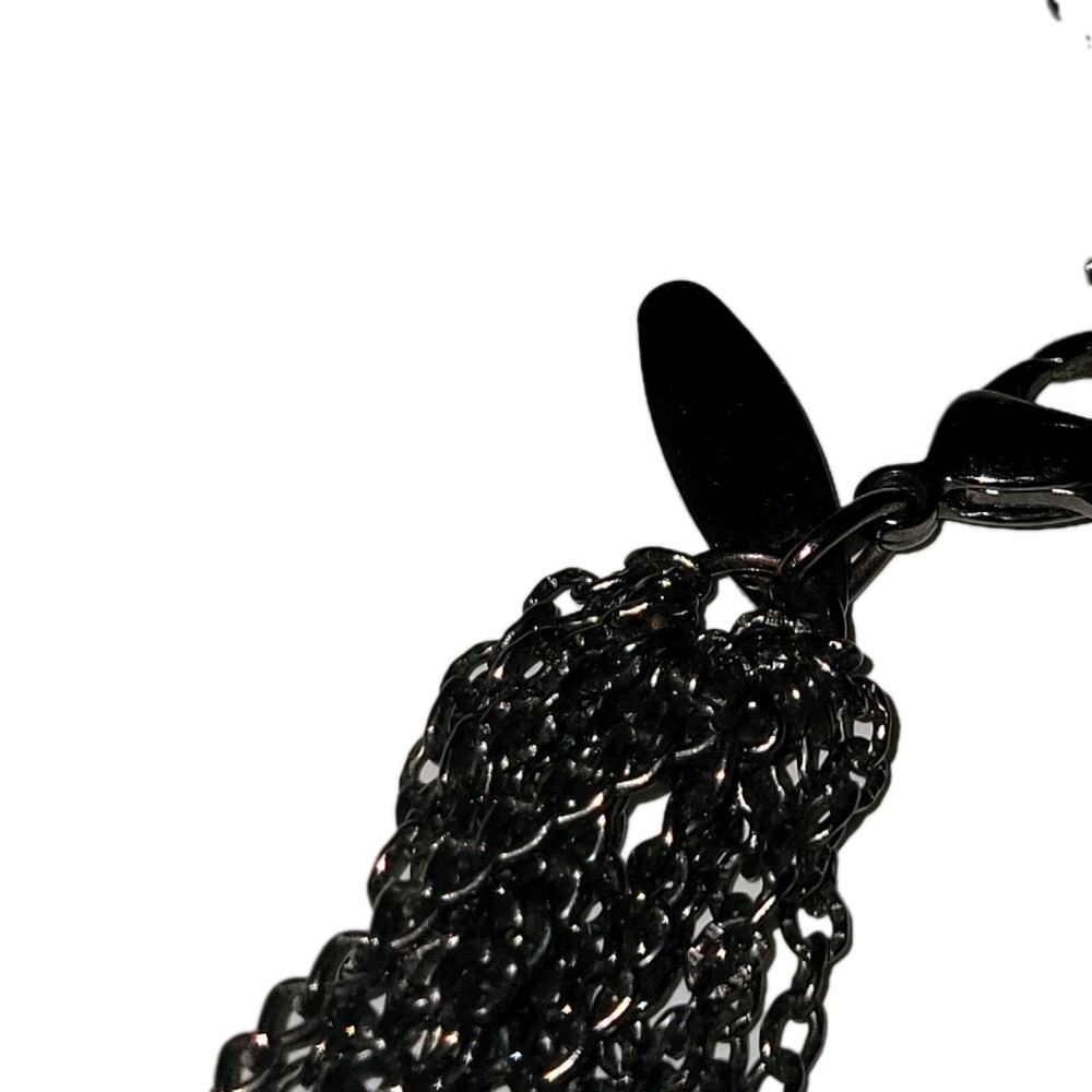Sleek Black Chain Necklace NY 20" Adjustable Lobster Clasp Men's Women's Jewelry - Picture 3 of 11